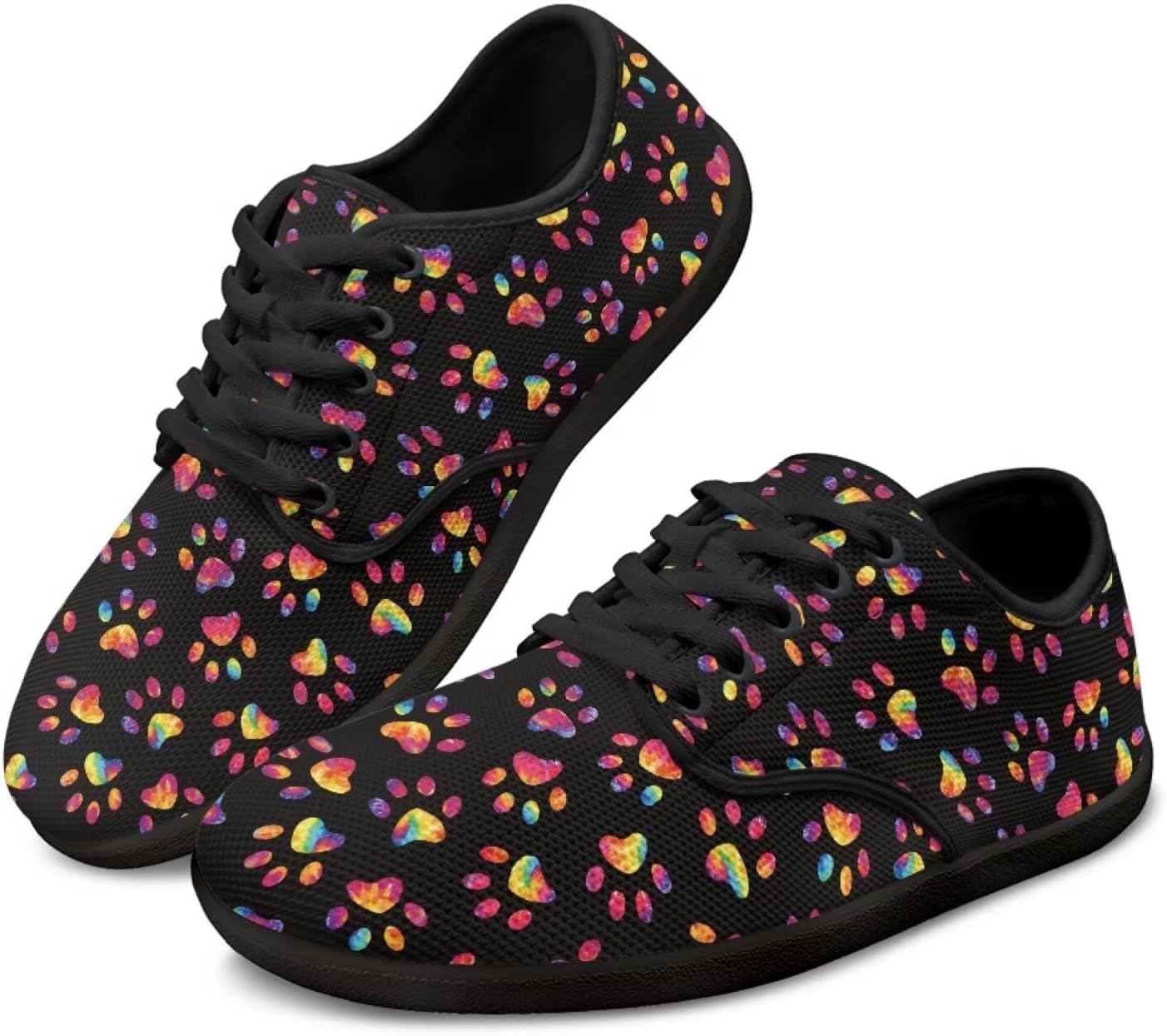 

Мужские босоножки Jeiento с отпечатком лапы собаки, широкая передняя часть, кроссовки с нулевым перепадом для тенниса и тренажерного зала, Colored Dog Paw