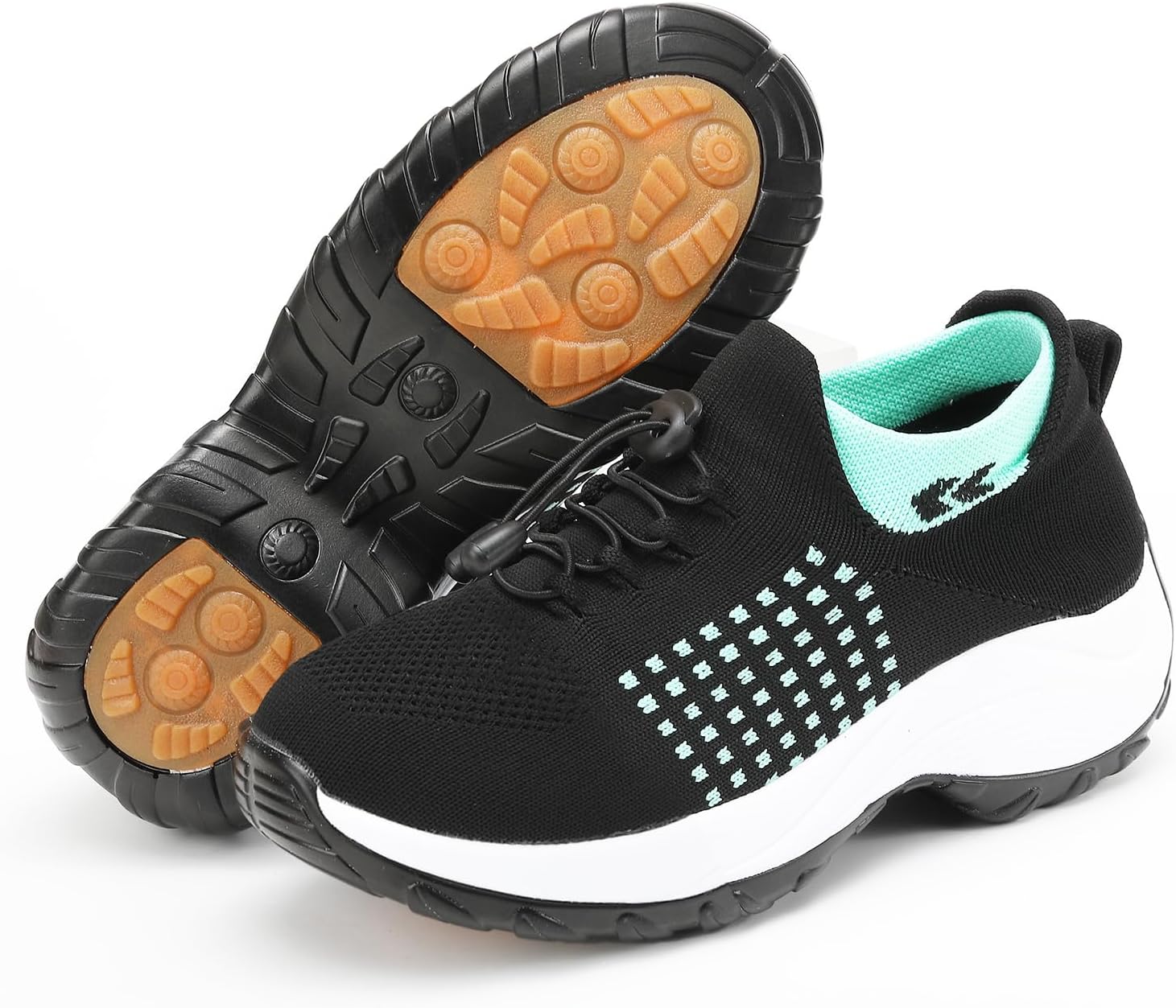 

Женские кроссовки Msns для ходьбы, с удобной поддержкой свода стопы, ортопедические, легкие, сетчатые, дышащие, на платформе, нескользящие, спортивные для тренажерного зала Wabkderpu, зеленый