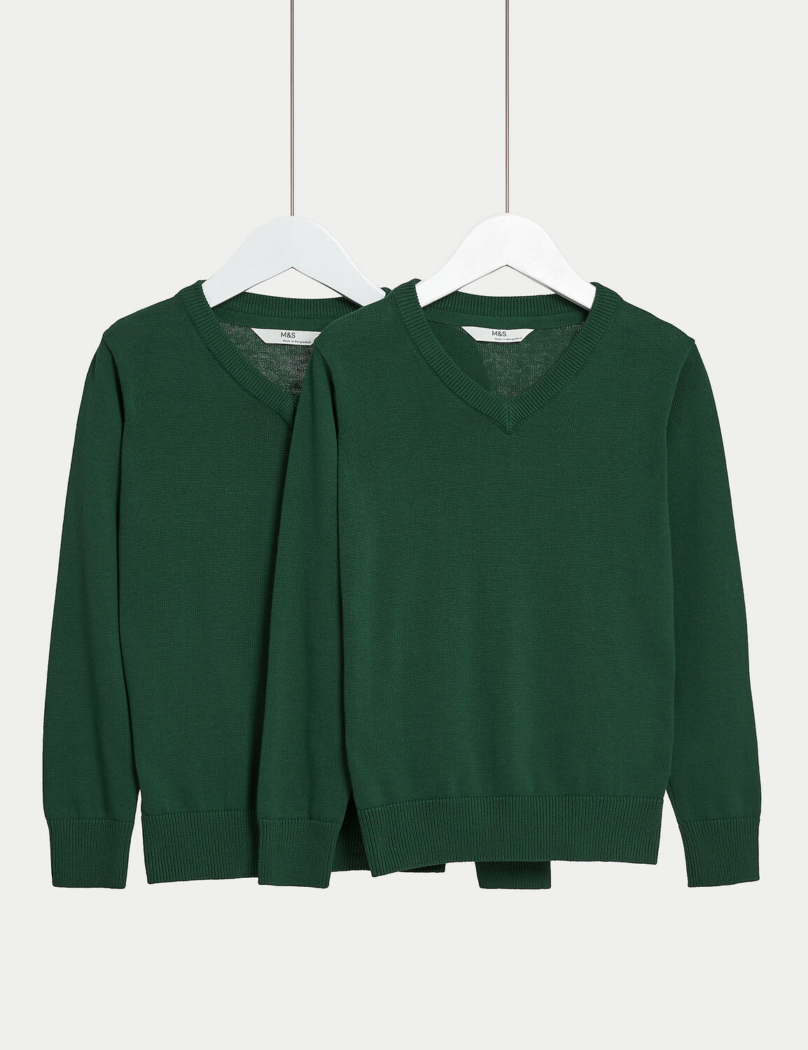 

Комплект школьных джемперов Marks & Spencer, 2 предмета, зеленый