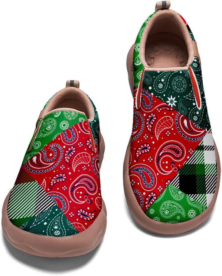 

Женские туристические туфли с художественной росписью, повседневные лоферы, мужские прогулочные слипоны, удобные кроссовки Onehorse, Bandana-23