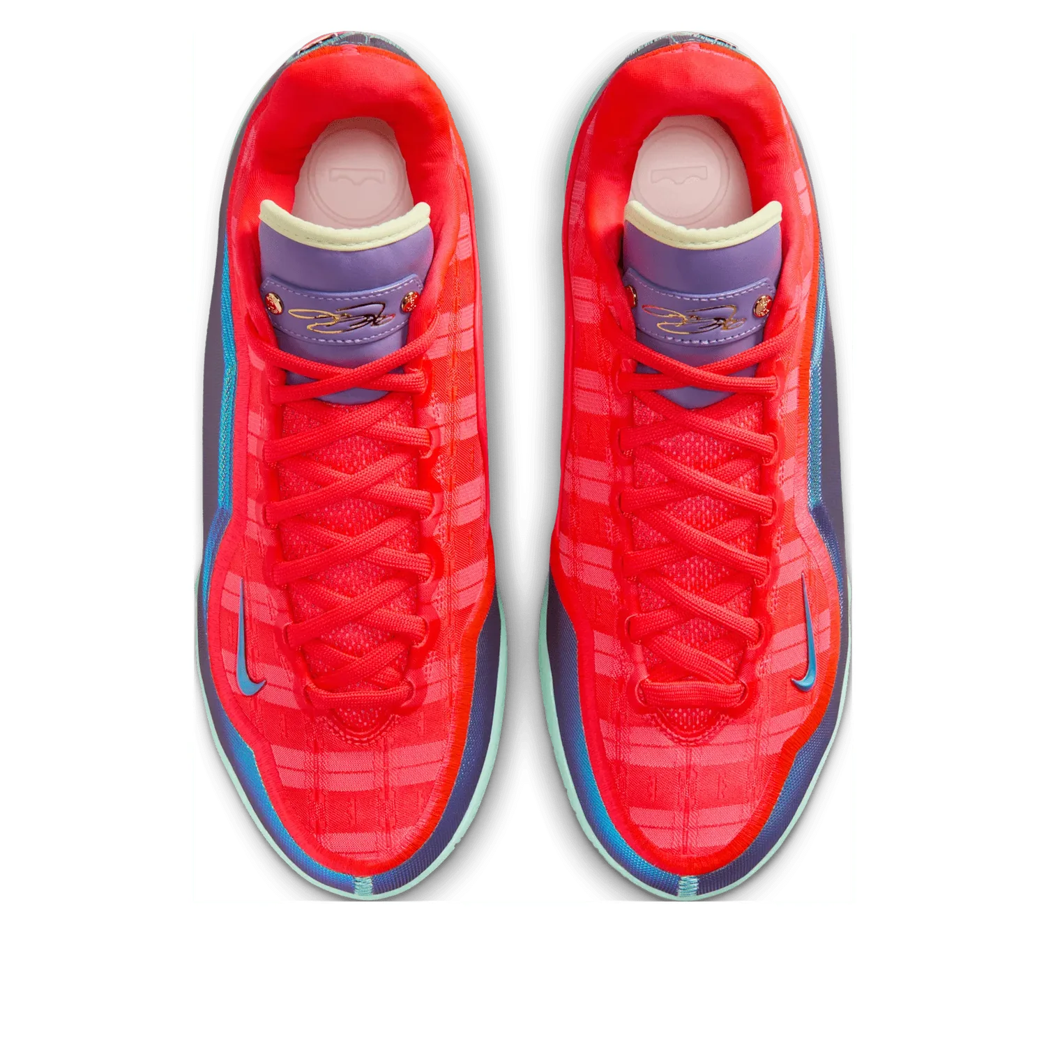 Кроссовки Nike LeBron 23 с прозрачной подошвой, идеальный подарок на Рождество, красный — фото 3