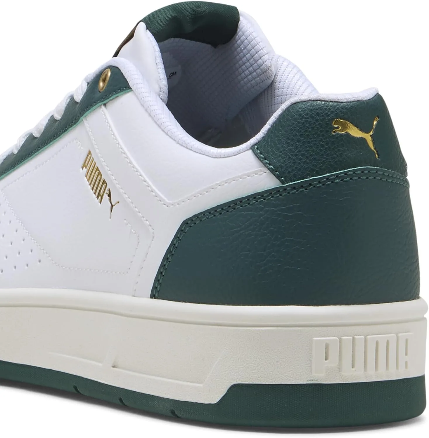 Мужские спортивные кроссовки Puma Court Classic 353780, белый/золотой — фото 3