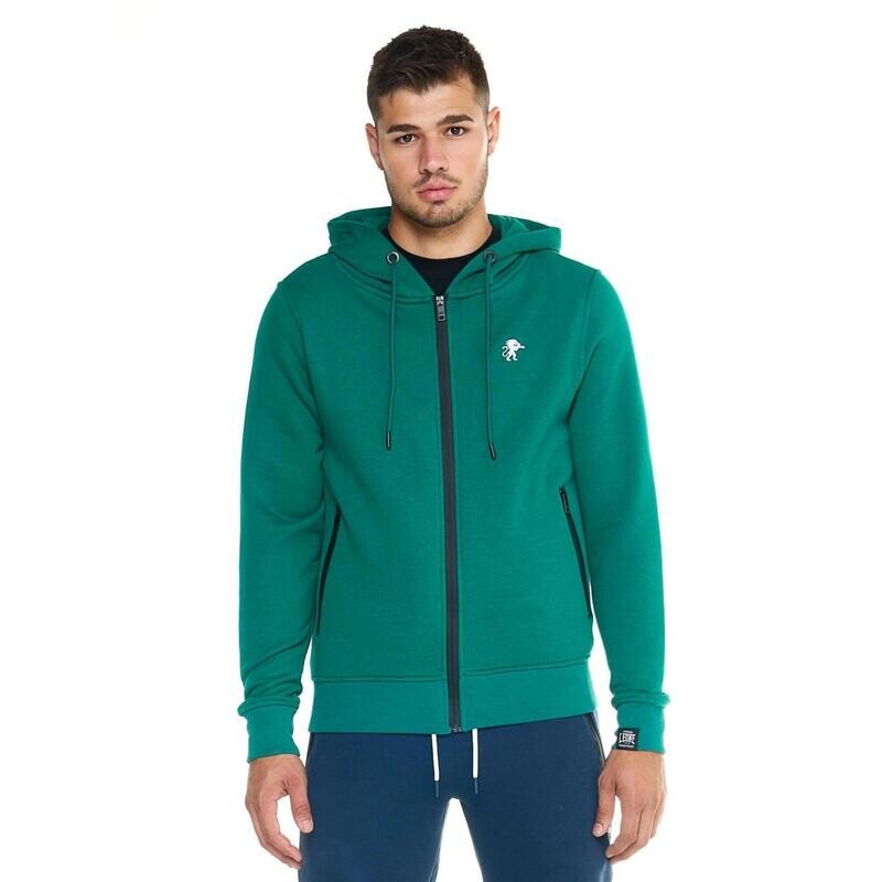

Мужская толстовка Leone с капюшоном и молнией Leone Soft Basic Leone 1947 Apparel, цвет verde