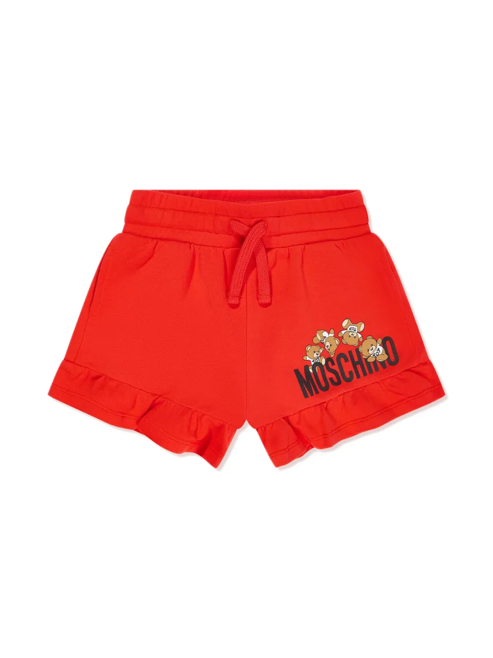 

Шорты с логотипом Moschino Kids, красный