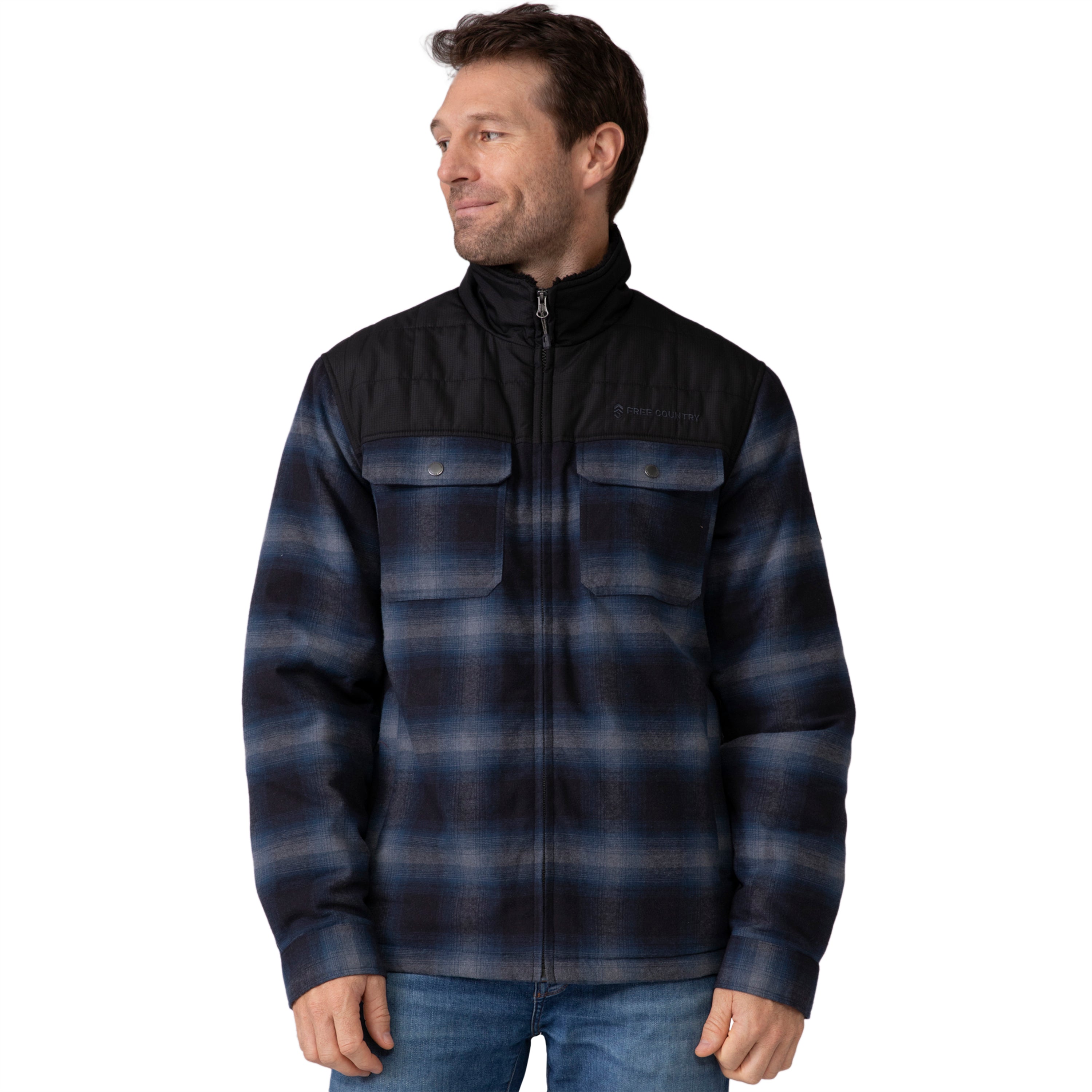 

Куртка мужская Free Country Woodsman Work, цвет moon blue plaid