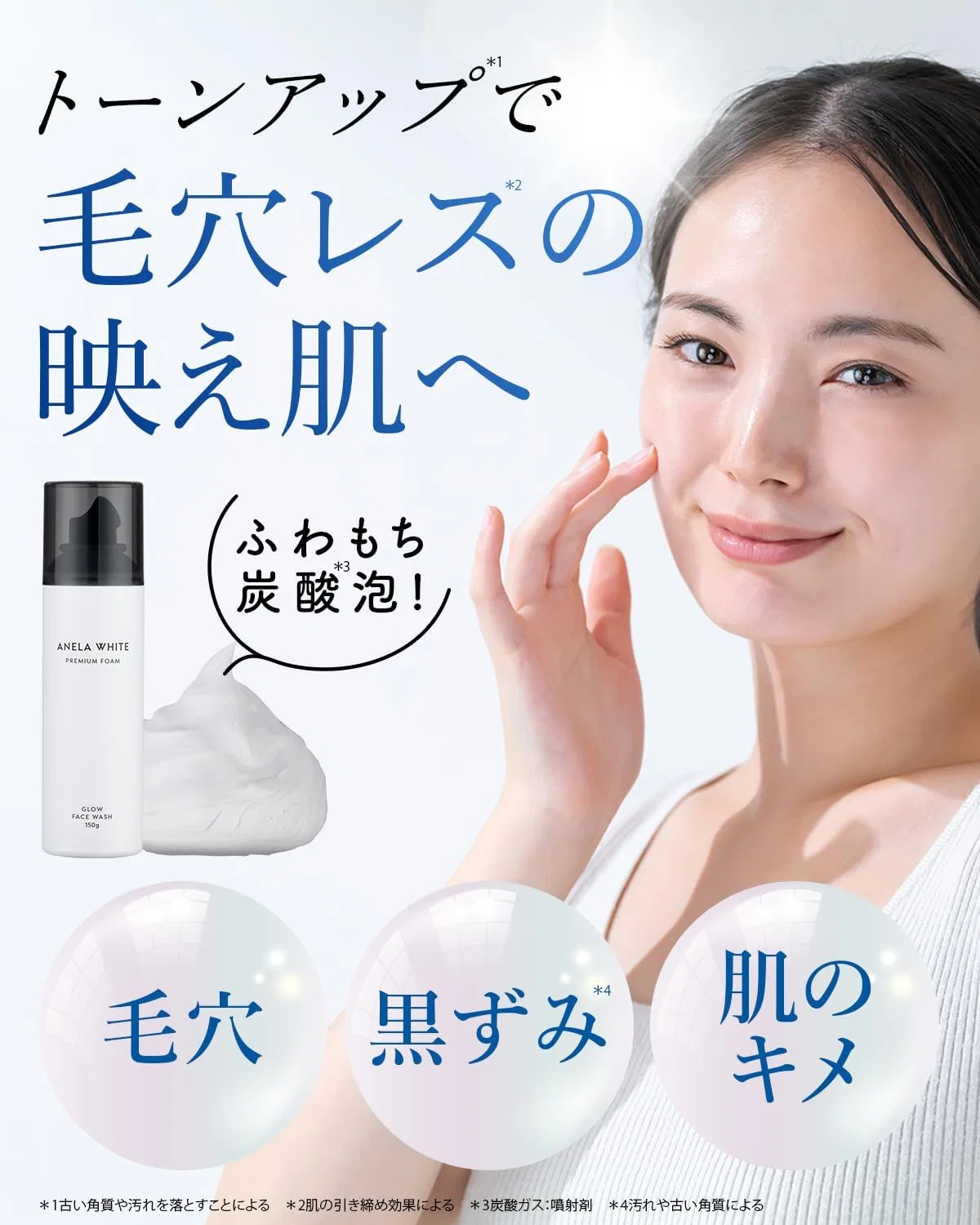 Набор для ухода за кожей Carbonated Face Pore Cleansing Anela White Set of 2 — фото 2