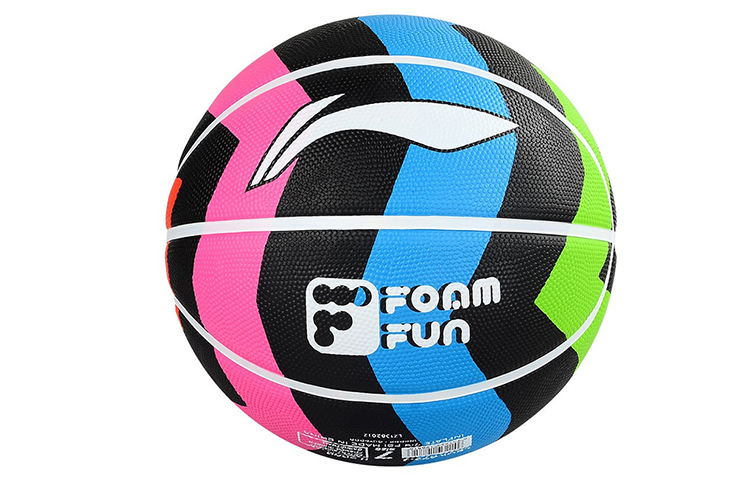 

LINING Резиновый баскетбольный мяч china black pink green blue 5/размер 7 тренировочный unisex
