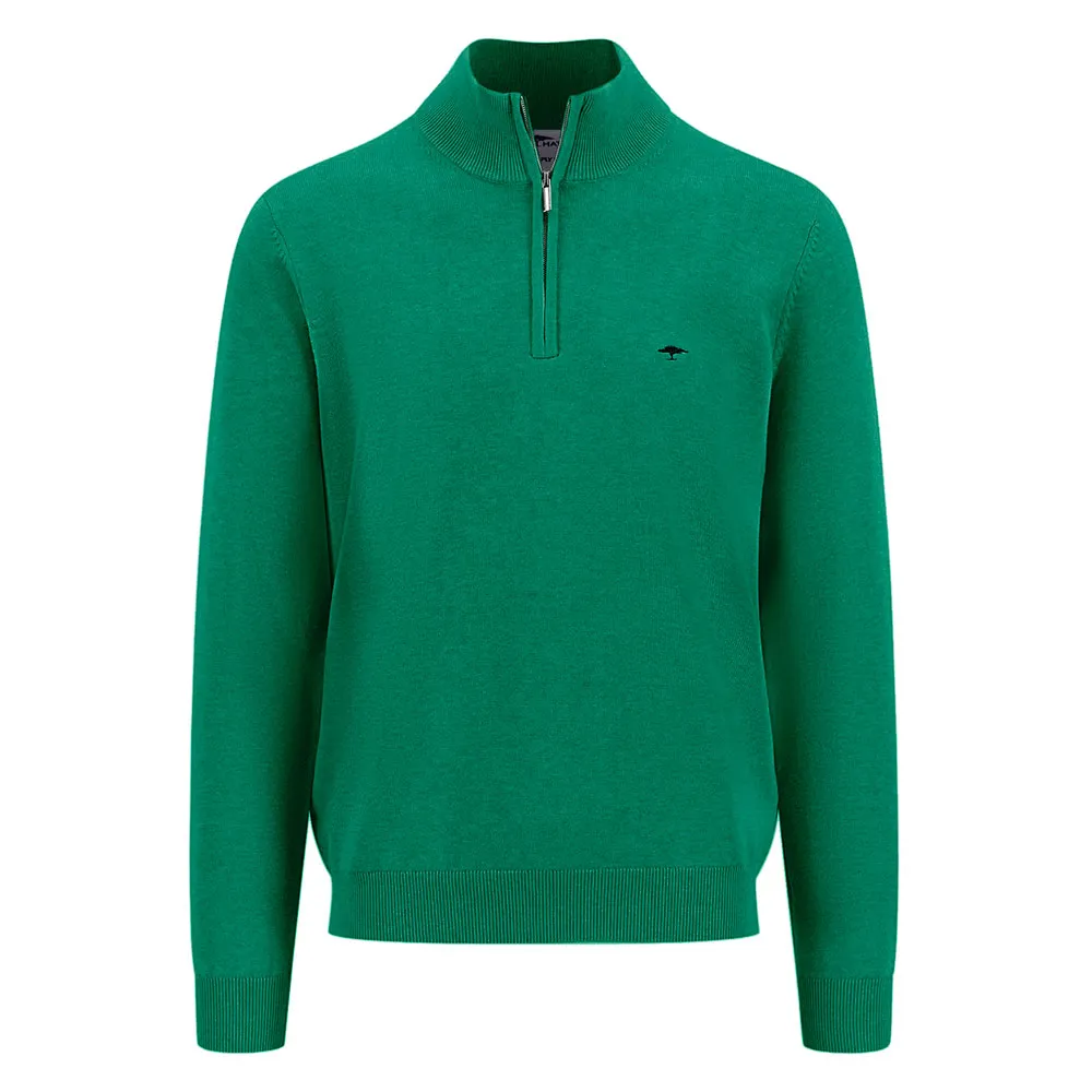 

Свитер Fynch Hatton Superfine half zip, зеленый
