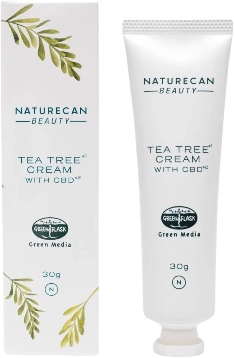 Крем для лица Naturecan — Дневной с CBD и маслом чайного дерева , , 300 мг CBD, для чувствительной кожи, 30 мл
