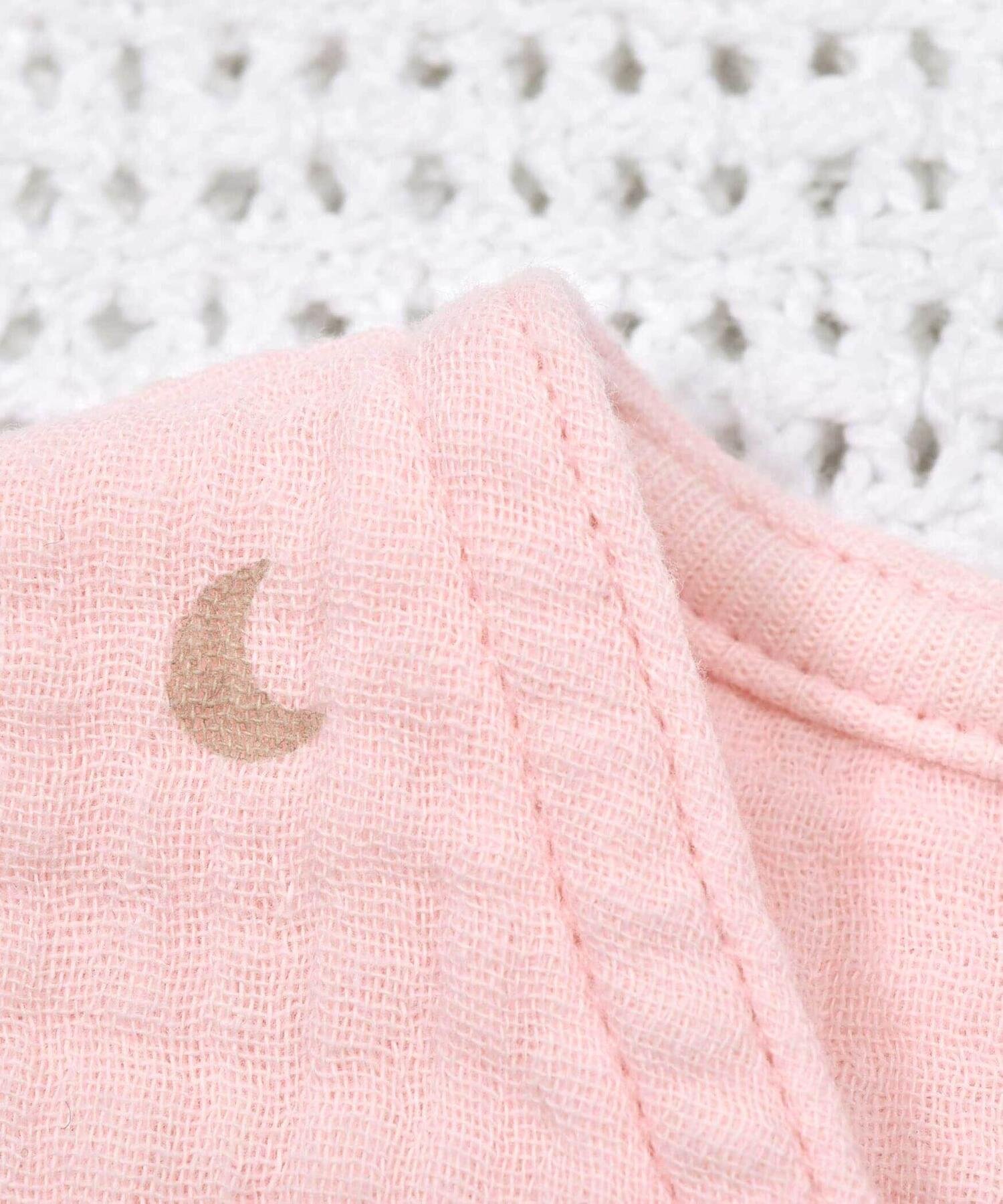 Комбинезон-халат из марли с принтом в виде медведя (70-90 см) Fillot de bebe reduction, Pink — фото 4