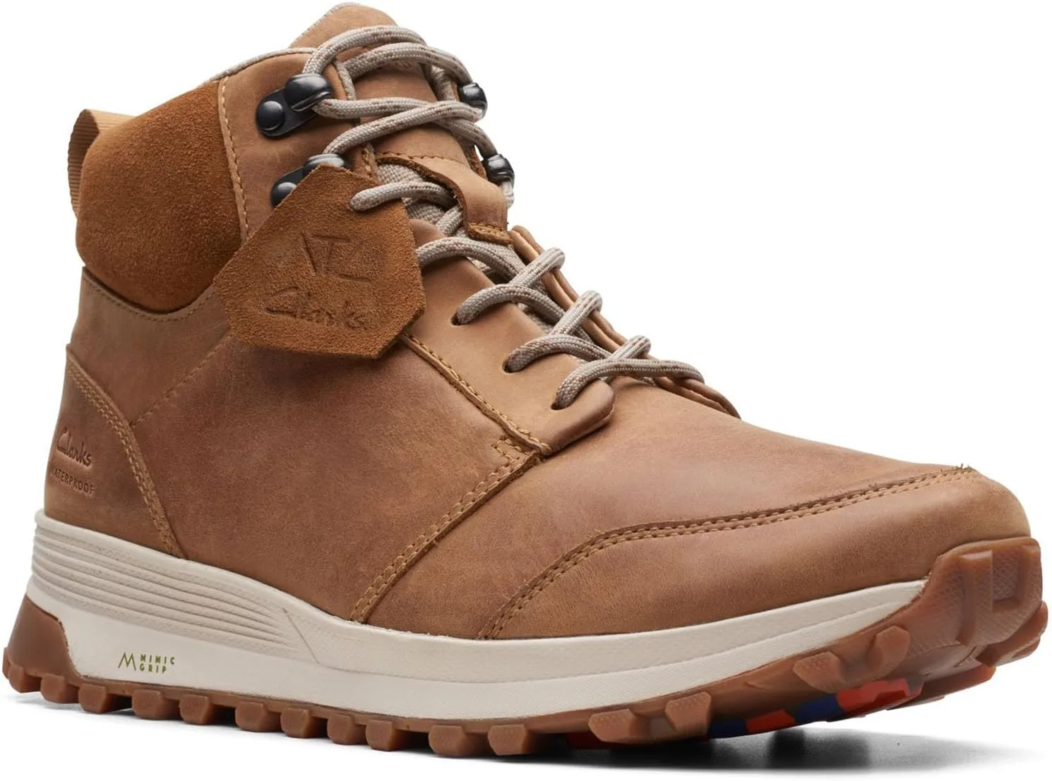 Мужские ботинки Clarks Trek Up WP, светло-коричневый — фото 3