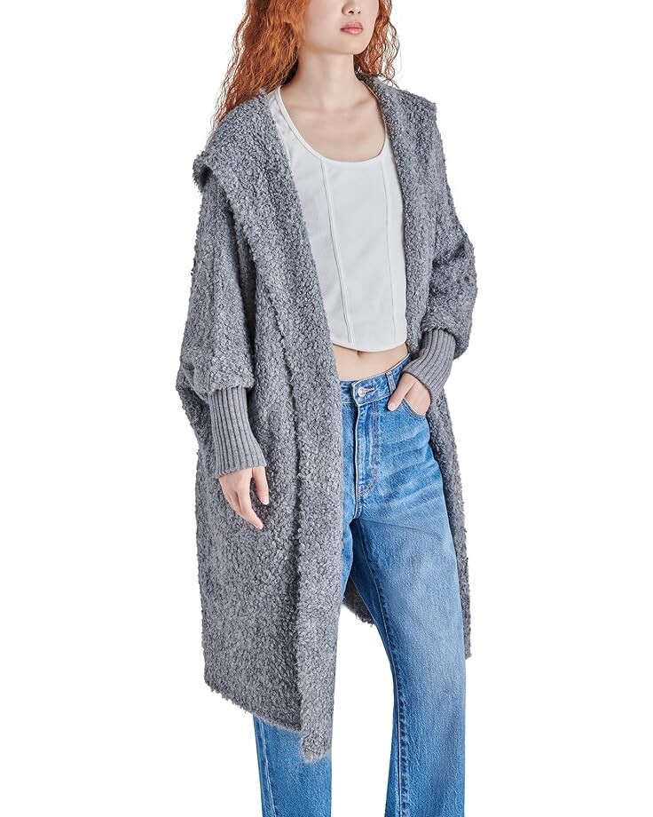 

Свитер Steve Madden Delsey Sweater Coat, цвет Heather Grey