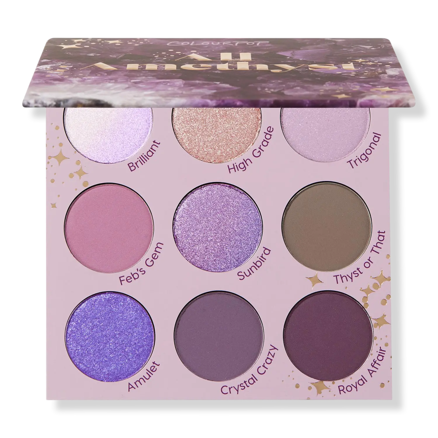 

Палитра теней All Amethyst Pressed Powder Palette ColourPop