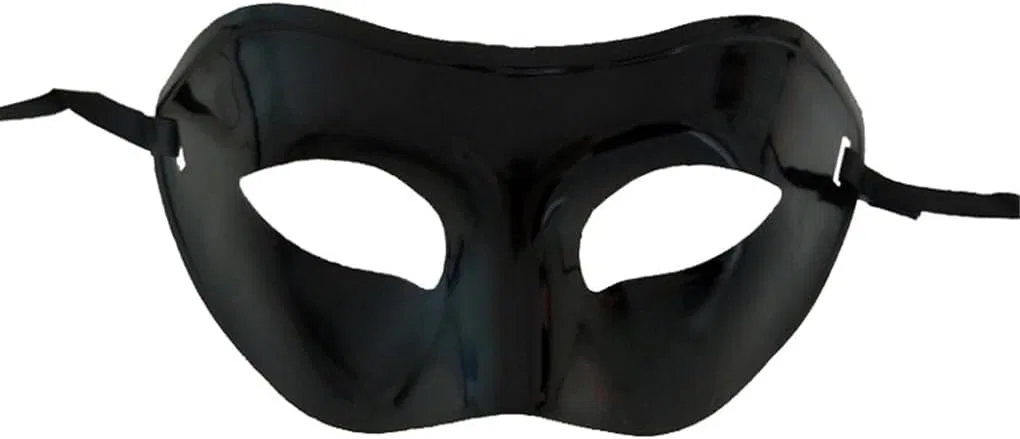 Маска для глаз Antique Elegant Prom Solid Color Masquerade, Paowsietiviity, черный