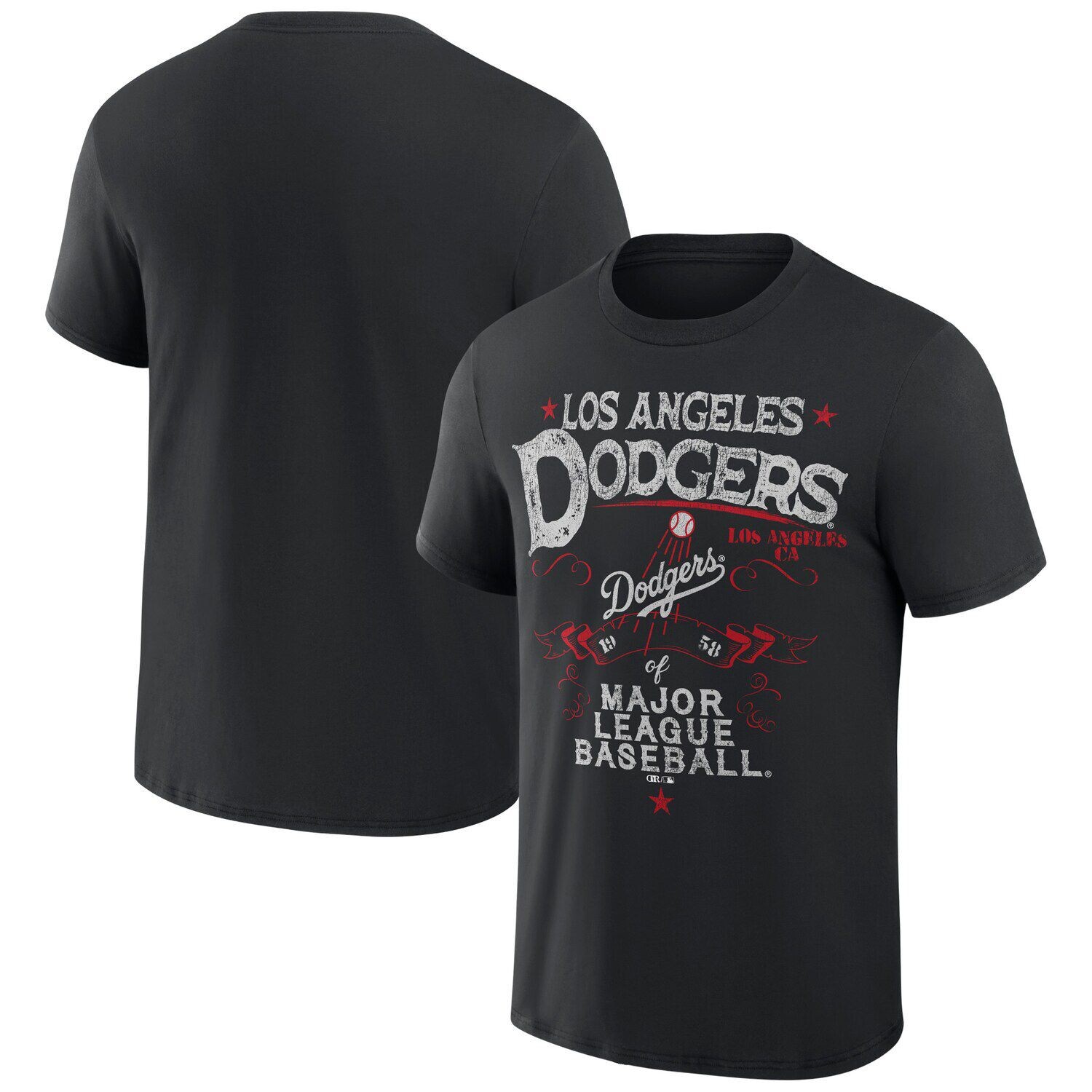 

Мужская футболка Darius Rucker Collection от Fanatics Black Los Angeles Dodgers Beach Splatter