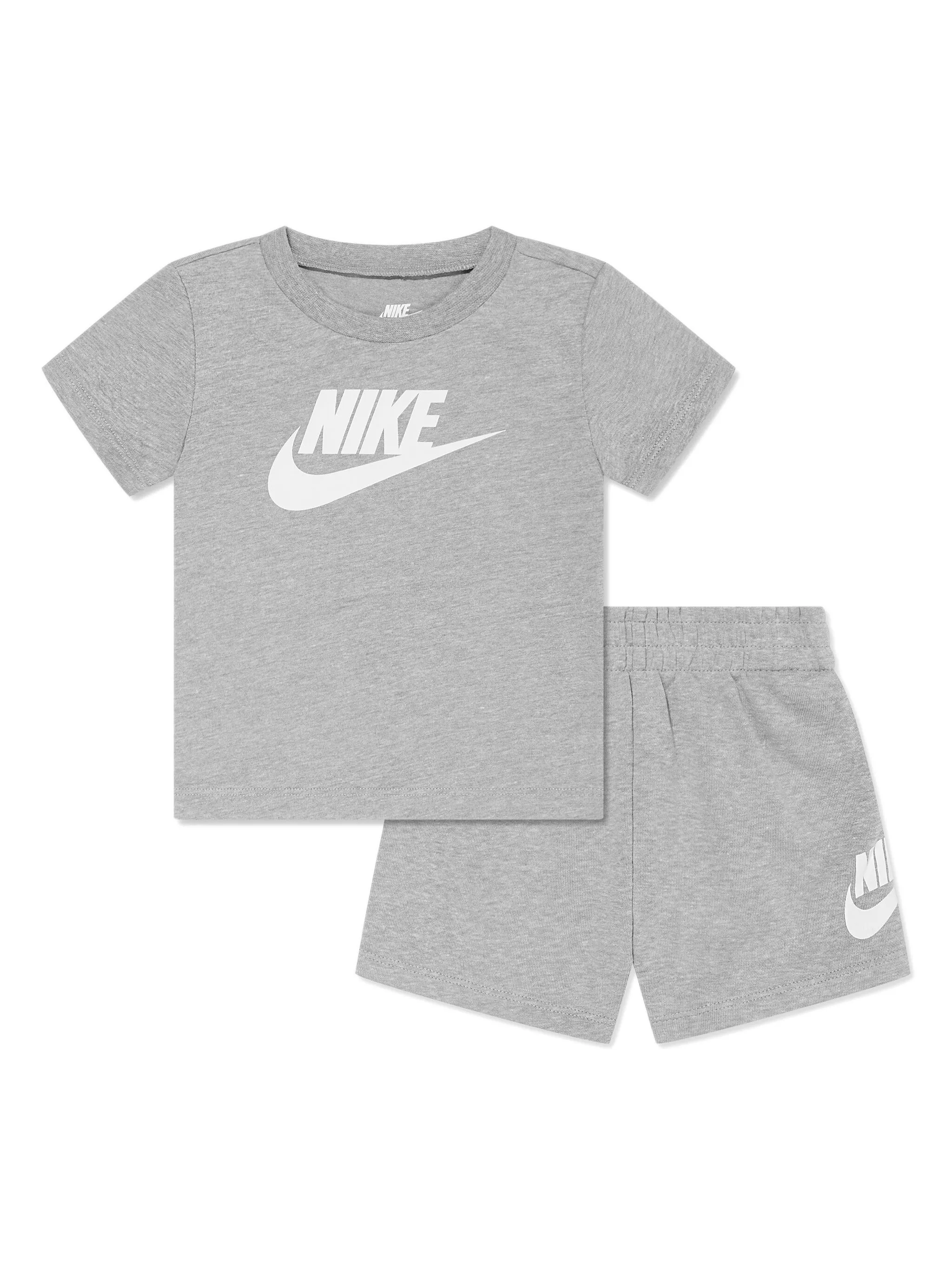 

Спортивный костюм с логотипом Swoosh Nike Kids, серый