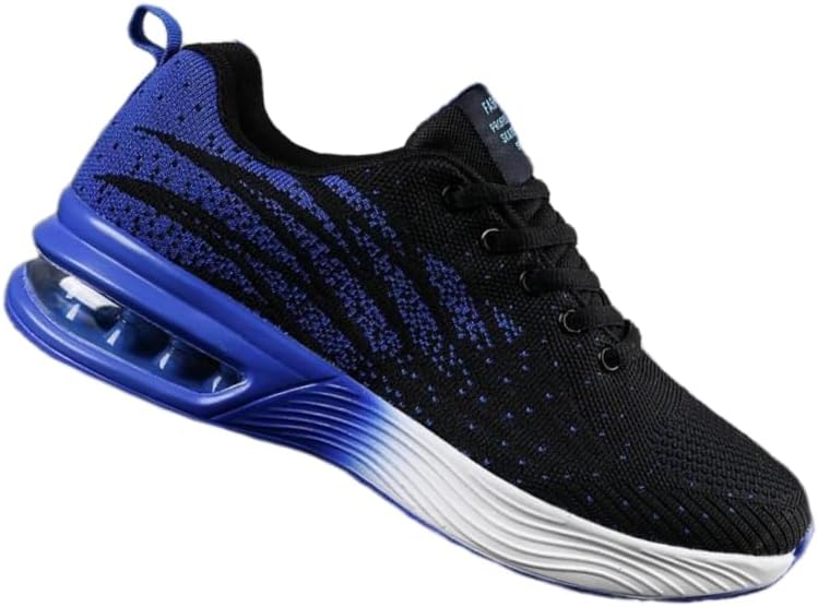 

Мужские спортивные кроссовки с воздушной подушкой- дышащие, на шнуровке, подходят для бега, баскетбола, фитнеса и тренировок в зале Hoalox, синий