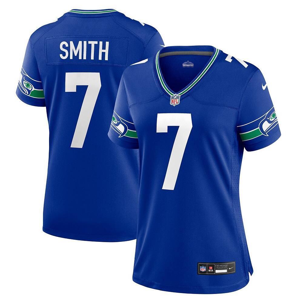 

Женская майка Nike Geno Smith Royal Seattle Seahawks Player, цвет Sea Blue