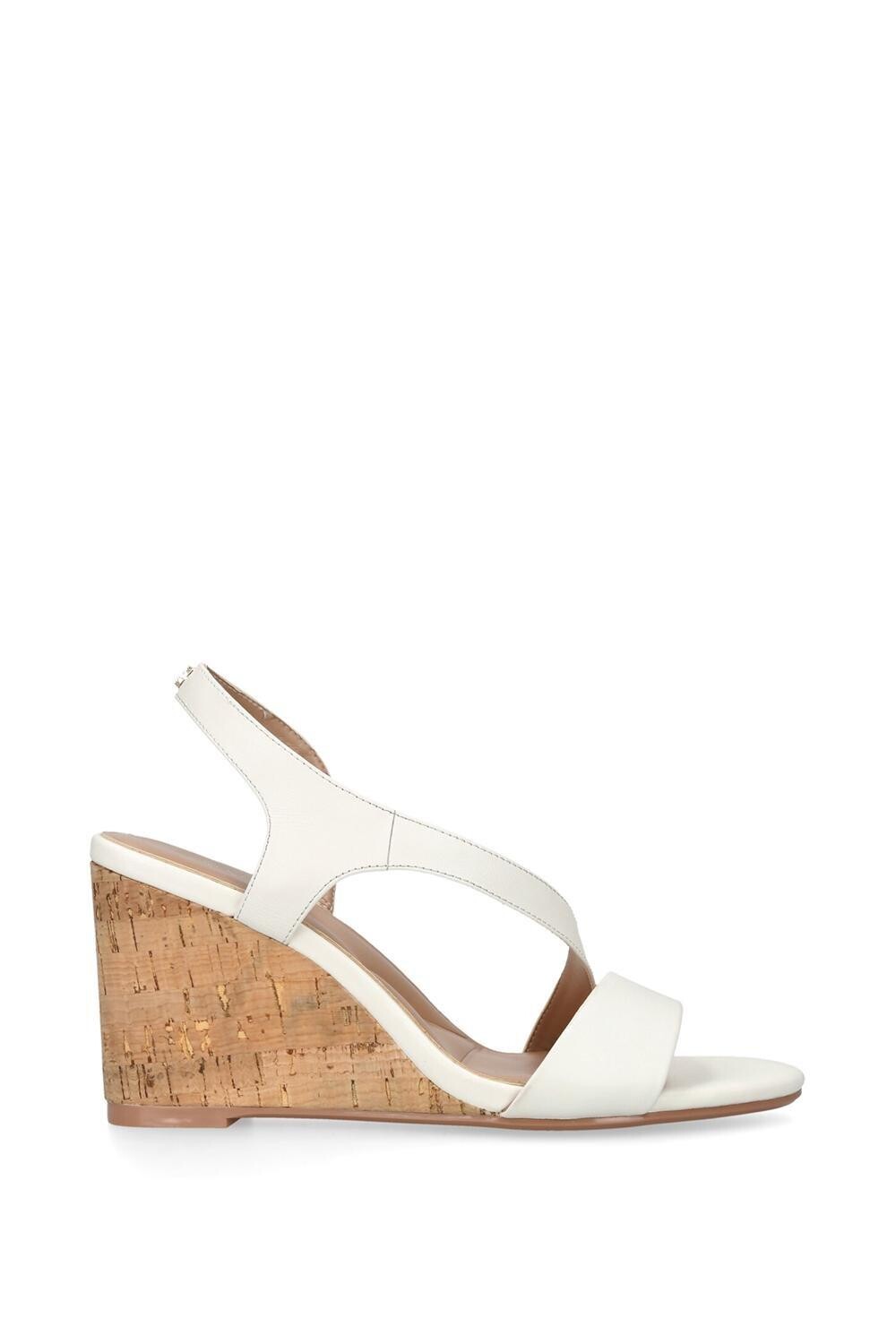 

Кожаные туфли на танкетке Symmetry Wedge 75 Carvela, белый