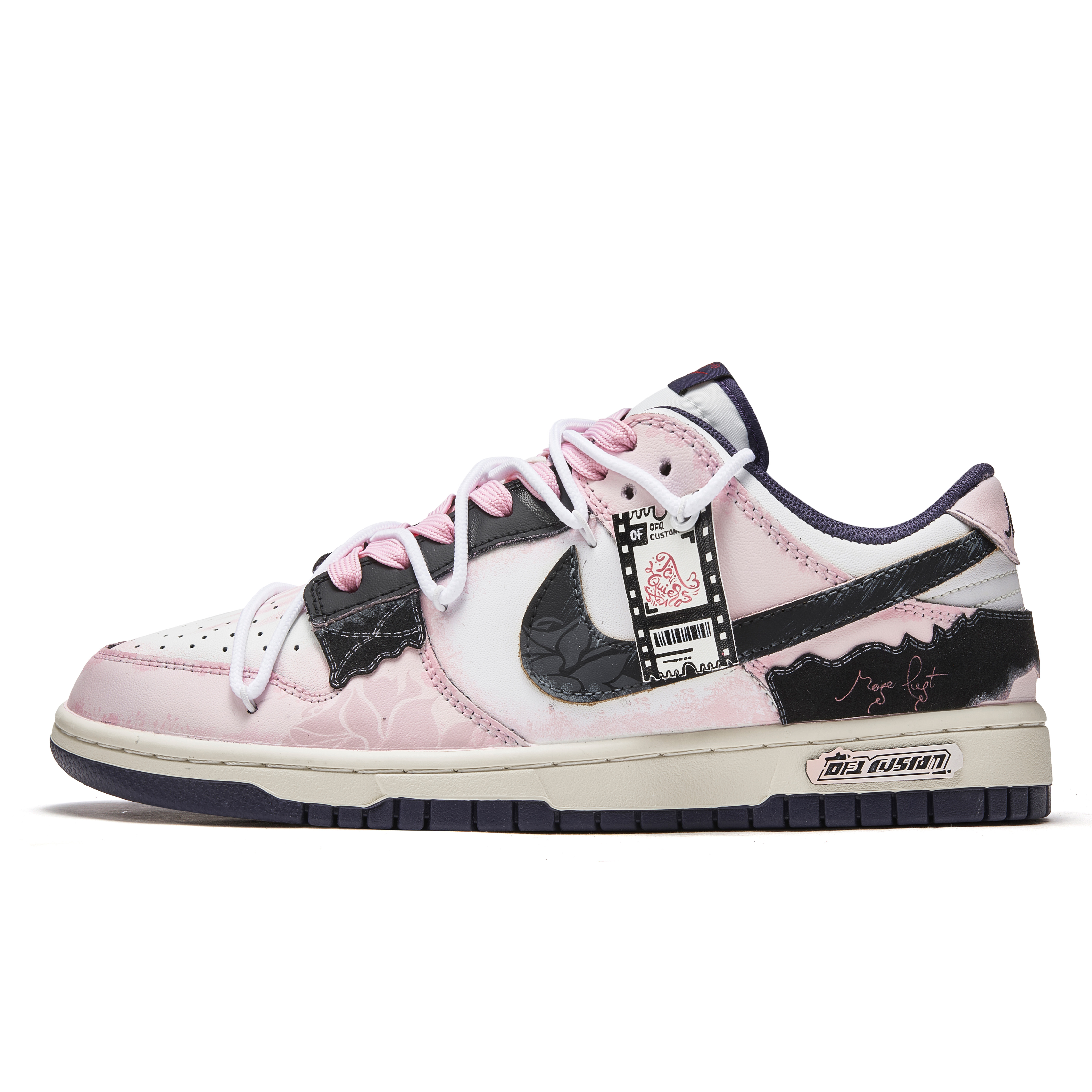 

Nike Dunk Skateboard Мужские низкие кроссовки Black Pink