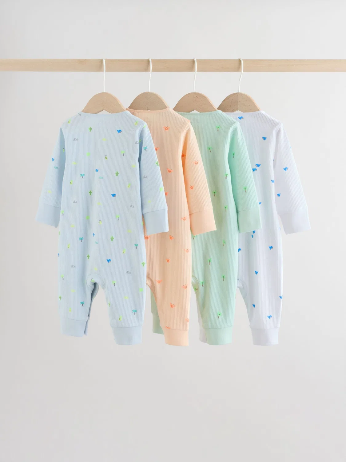 Пижама Next, Azure/Pastel Blue/Pastel Green/Pastel Pink — фото 2