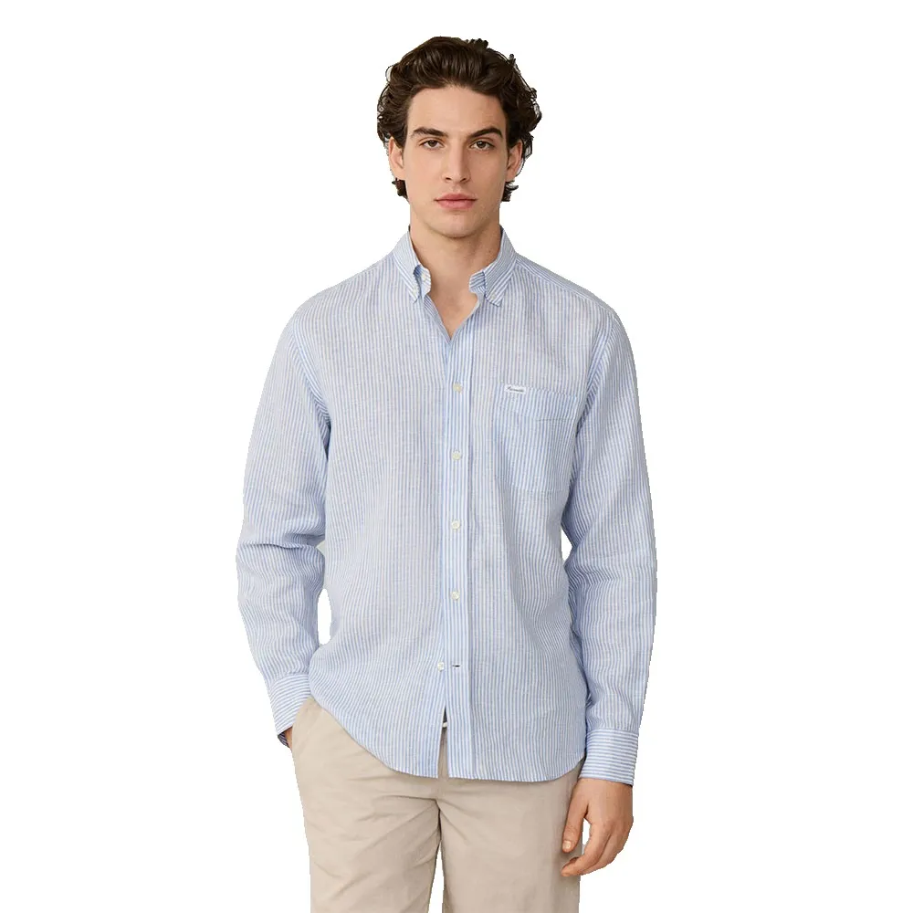 

Façonnable FM302202 Льняная рубашка с длинными рукавами, синий