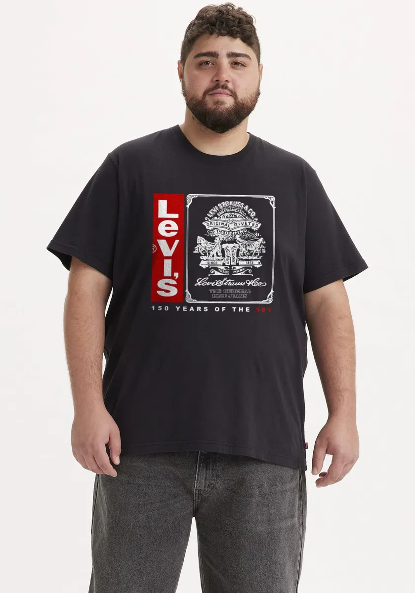 

Рубашка Levi's Plus с круглым вырезом "BIG SS RELAXED FIT TEE", черный