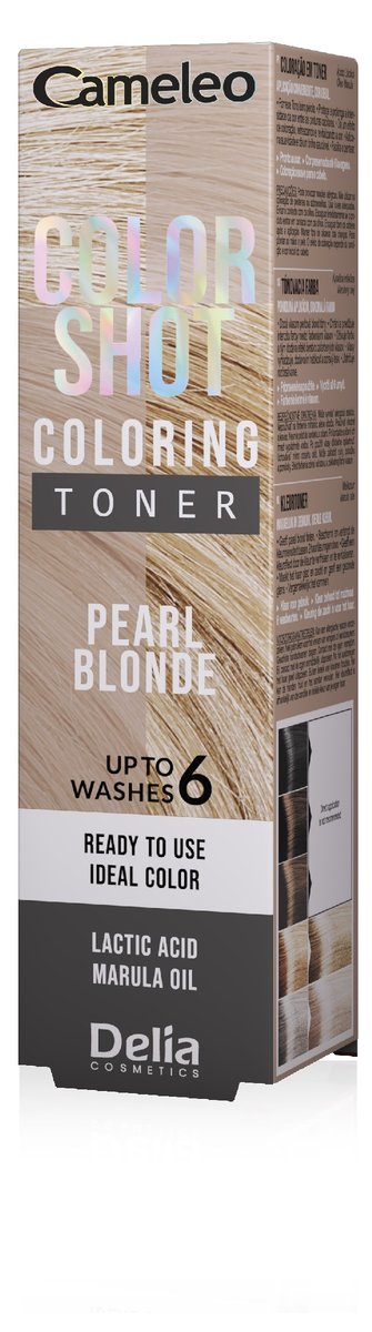 

Cameleo, тонер Color Shot Pearl Blonde для волос, тюбик 60 мл Delia