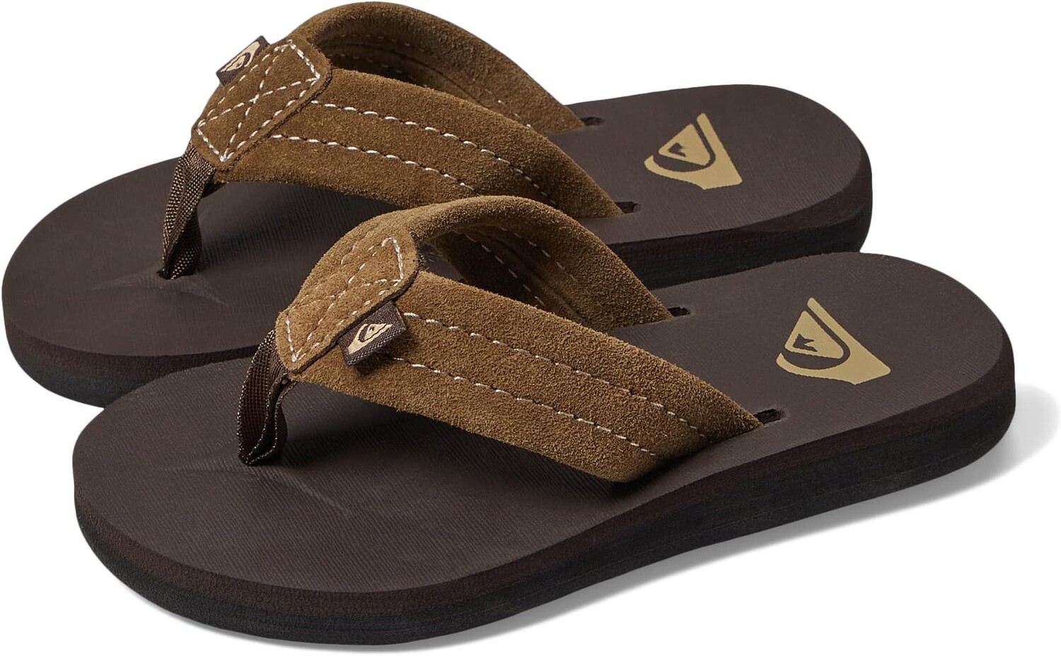 

Сандалии Quiksilver Quiksilver Carver Suede Core Flip Flops, цвет Brown 1