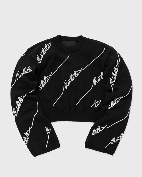 

Пуловер Rotate Birger Christensen Sequin Logo Sweater, черный