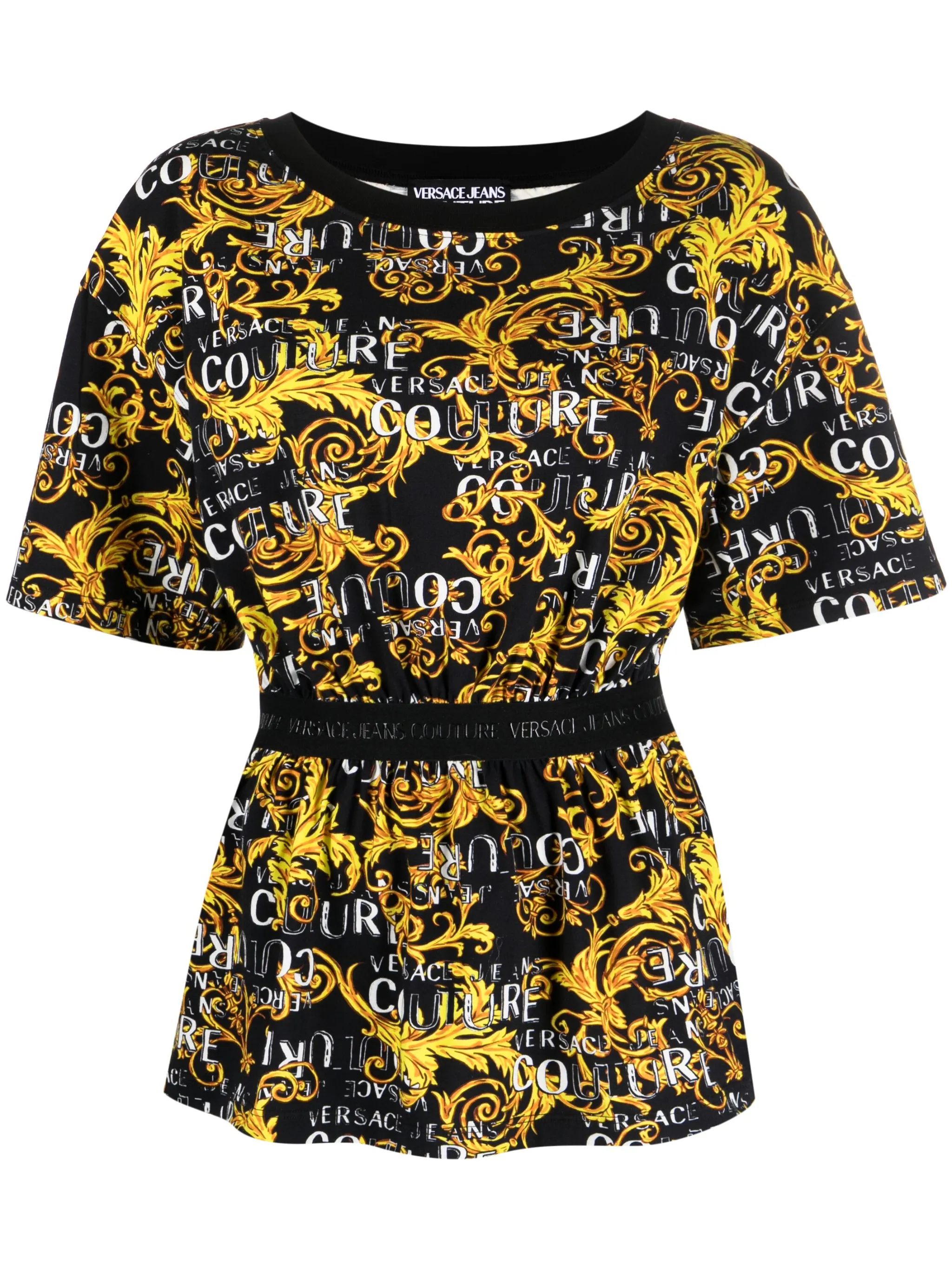 

Футболка с логотипом Versace Jeans Couture, черный