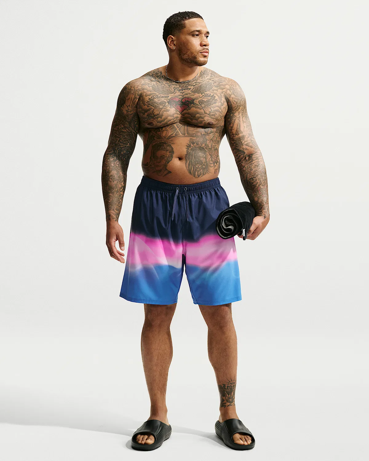 Мужские плавки Nike Swim Breaker 9" с подкладкой (Big & Tall), Blue Crystal