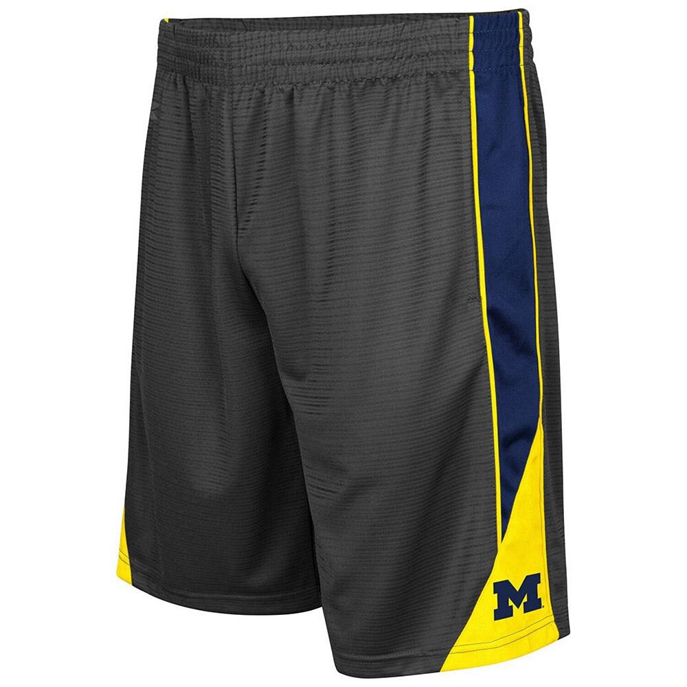 

Мужские темно-серые шорты Colosseum Michigan Wolverines Turnover, цвет Mic Charco