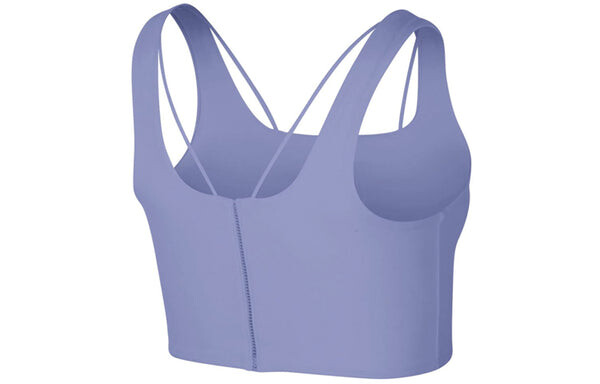 Футболка (WMNS) Nike YOGA LUXE INFINALON Waistcoat Blue, цвет light — фото 2
