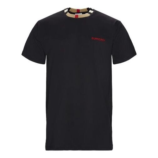 

Футболка Burberry Detail Collar Short Sleeve Black, черный