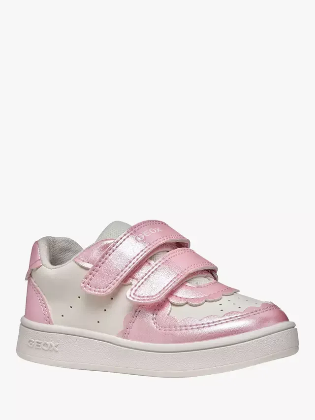 Детские кроссовки Baby Eclyper Pearlescent, белые/темно-розовые Geox — фото 4