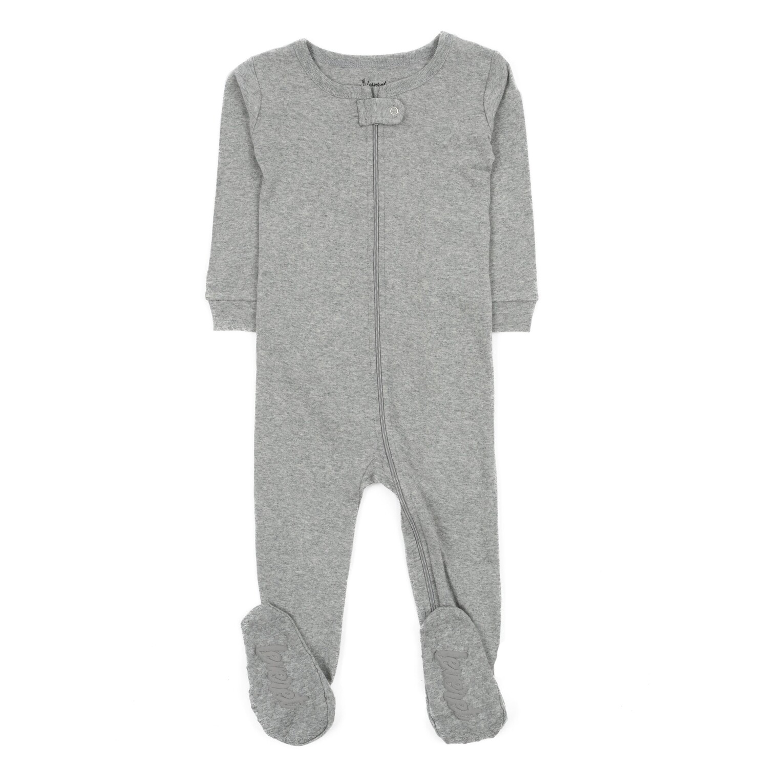 

Детские хлопковые пижамы нейтрального сплошного цвета Leveret, цвет Light Gray