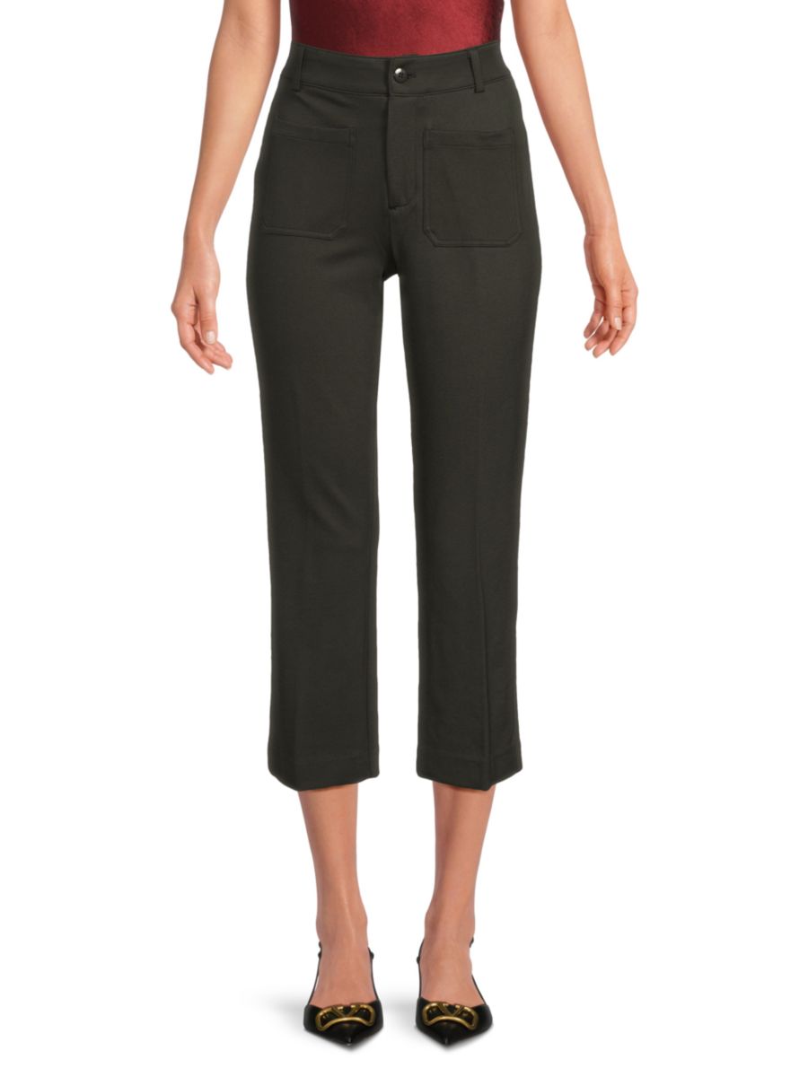

Укороченные брюки Lola Flat Front Carpenter Saks Fifth Avenue, цвет Evergreen