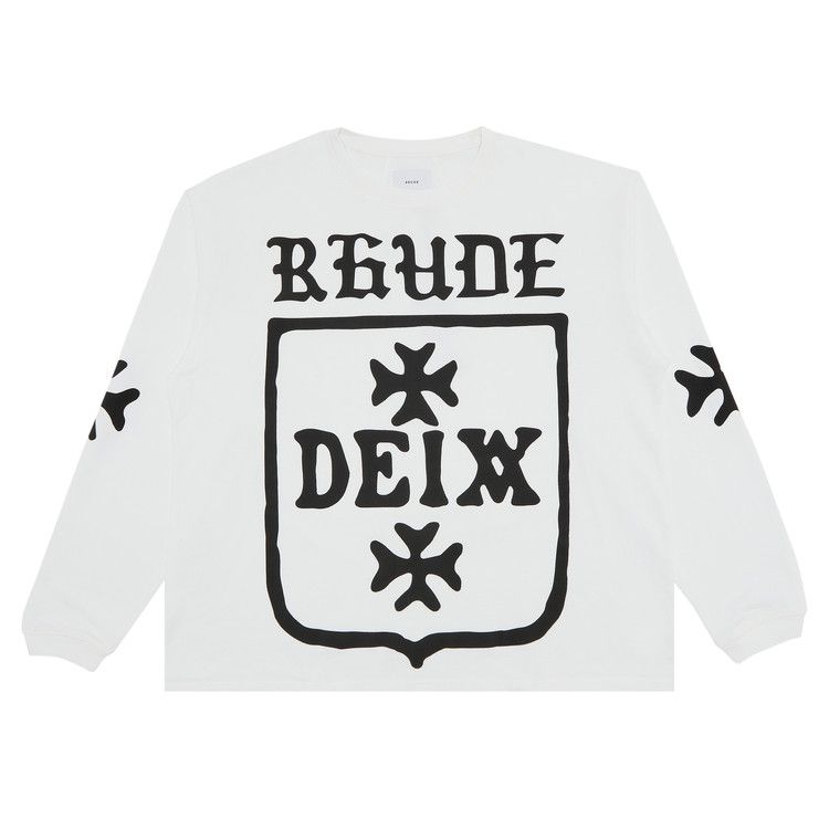

Футболка Rhude Deix Shield Oversized Long-Sleeve Tee, White