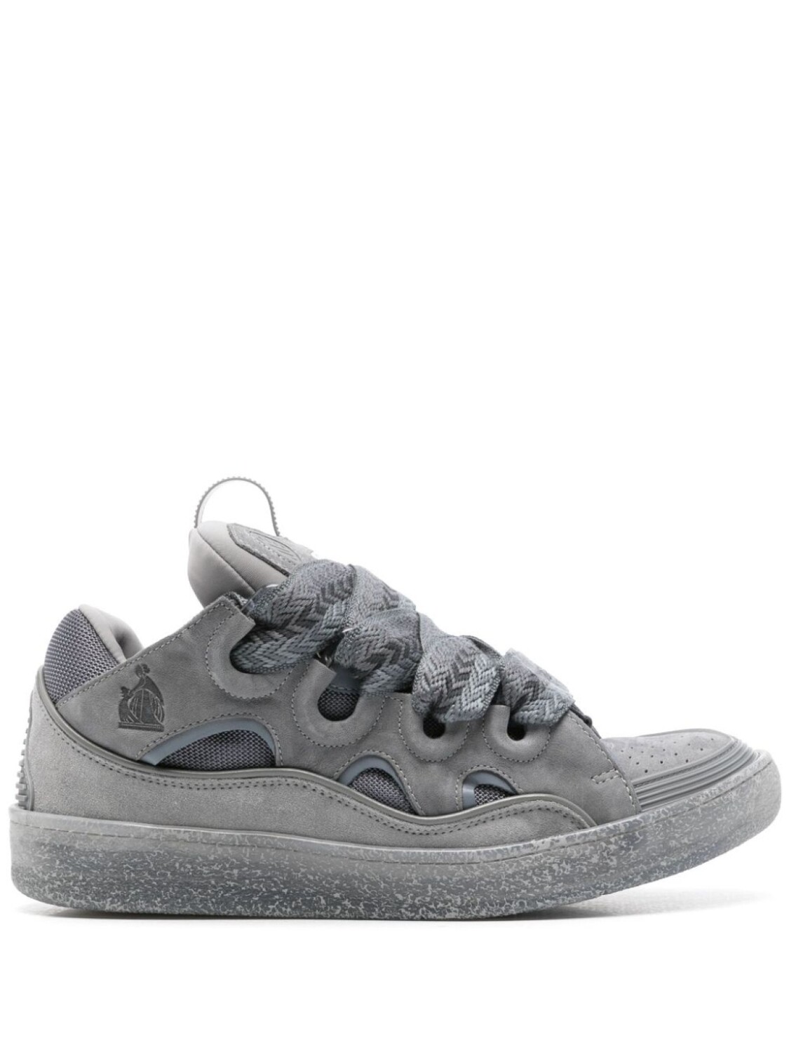 

Lanvin кроссовки с панелями Curb, серый