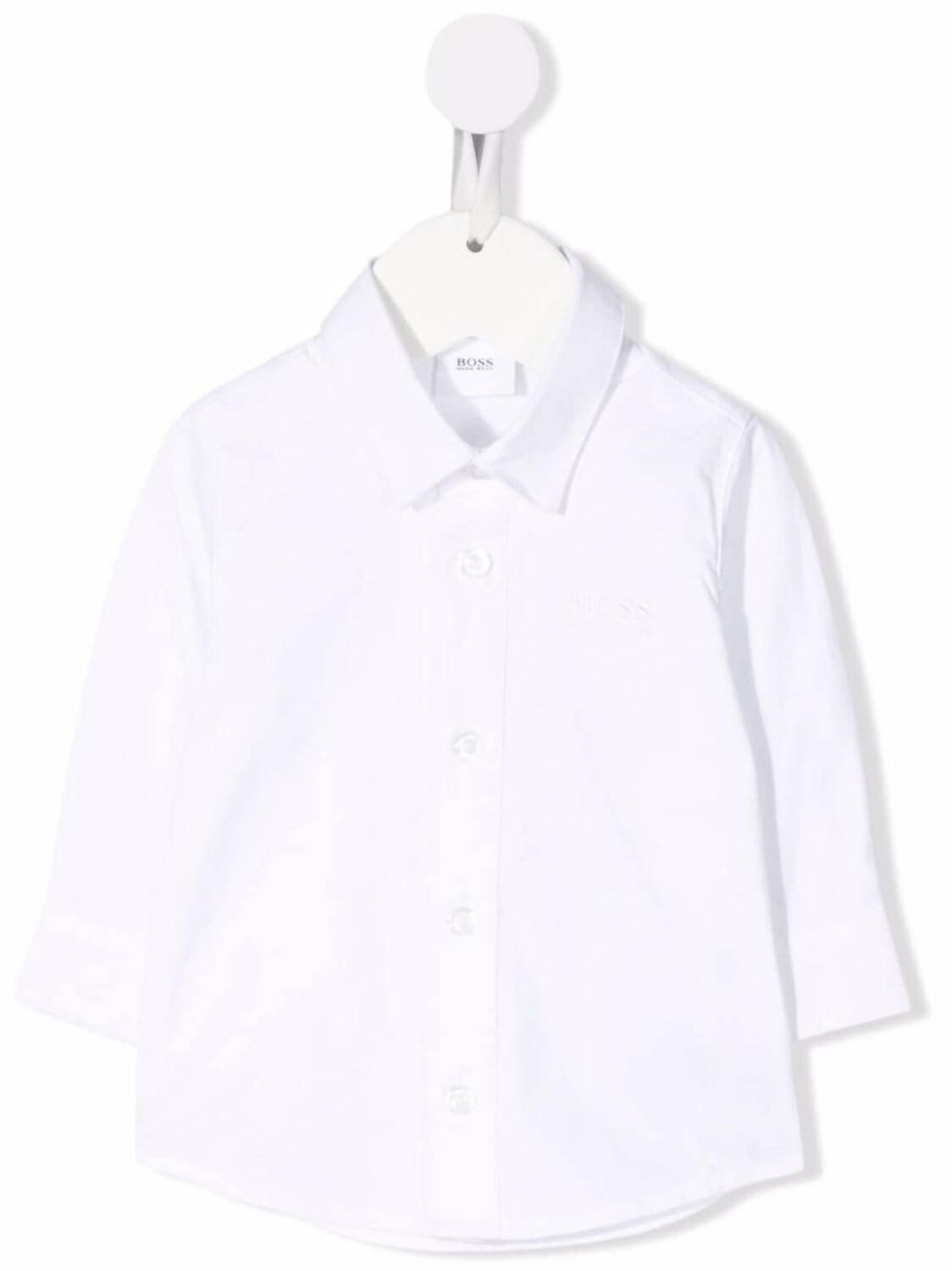 

Поплиновая рубашка BOSS Kidswear, белый