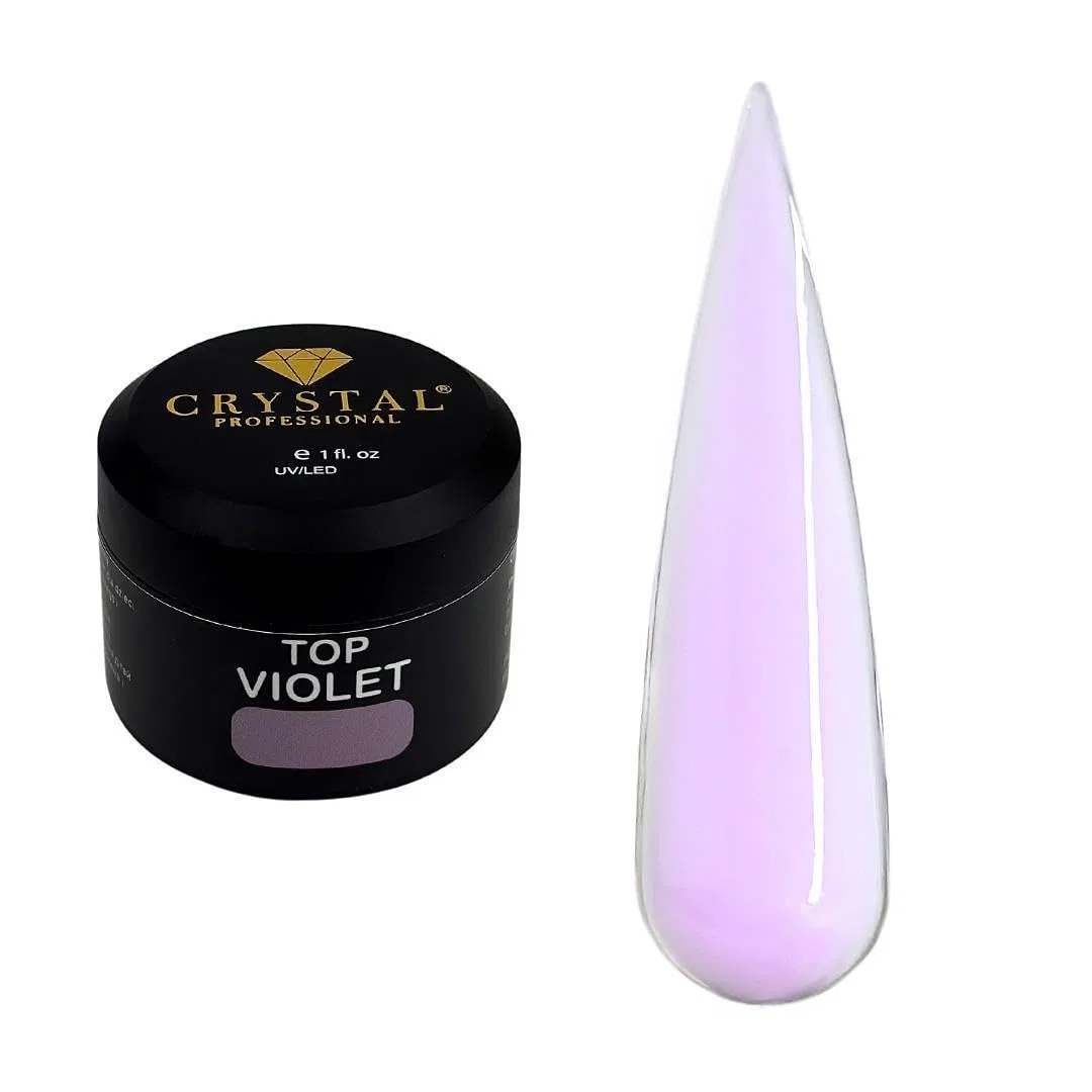 Финишное покрытие для ногтей Coloured UV Top Coat 12 мл Crystal Professional, Purple — фото 2