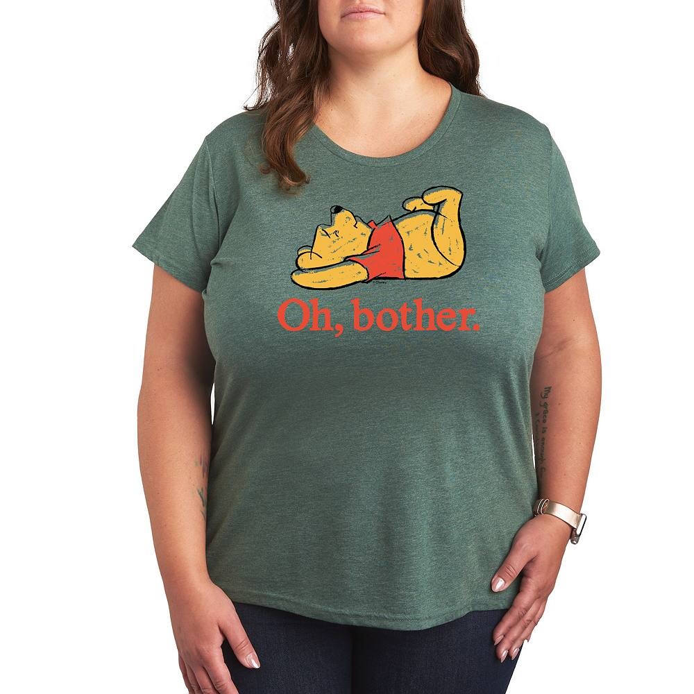 

Футболка Disney's Winnie The Pooh Plus Oh Bother с рисунком, цвет Heather Green