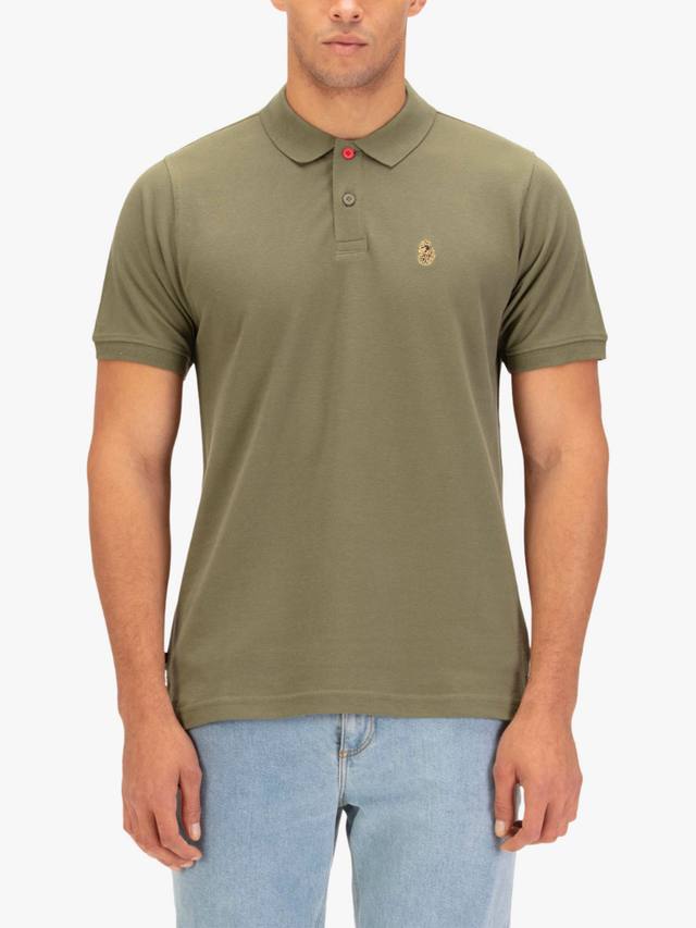 

Новая хлопковая поло из меланжевой ткани LUKE 1977, Clover