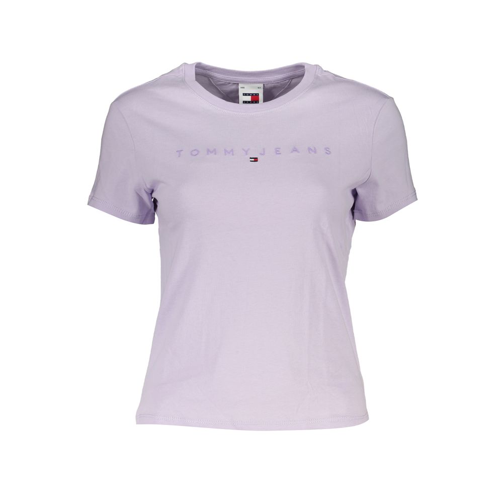 

Фиолетовая хлопковая футболка Tommy Hilfiger, фиолетовый