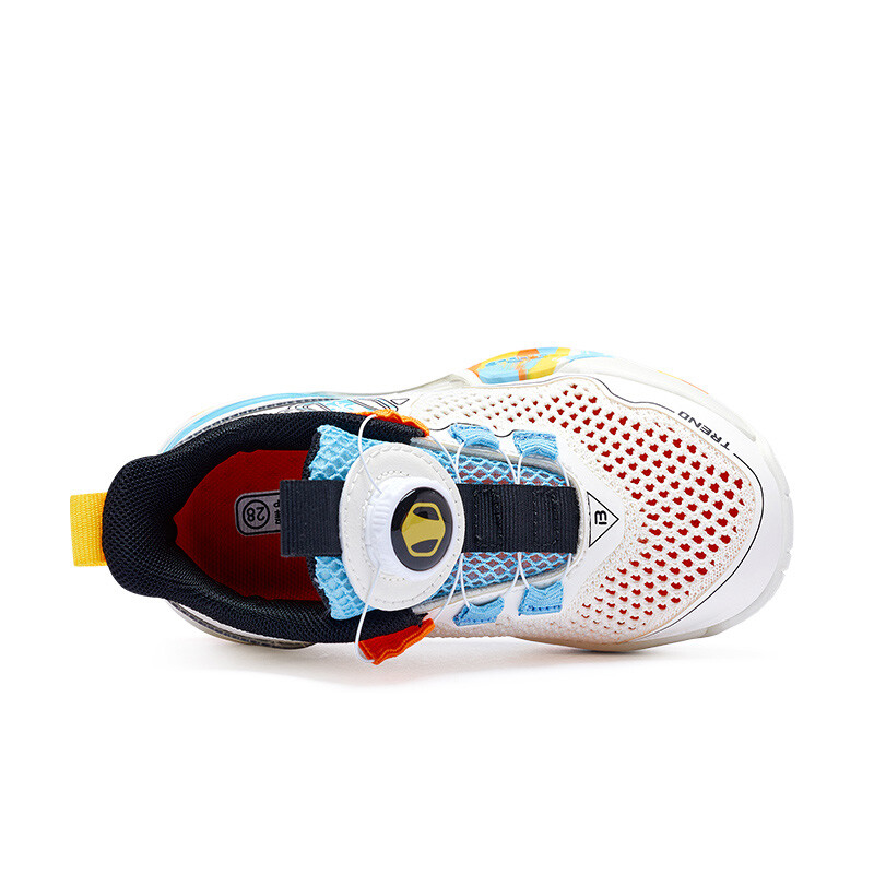Кроссовки BIG WASP Kids Basketball Shoes Kids Mid-top, бежевый/синий — фото 3