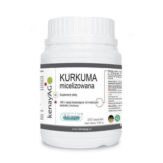 

Мицеллярная куркума (240 капсул) Kenay