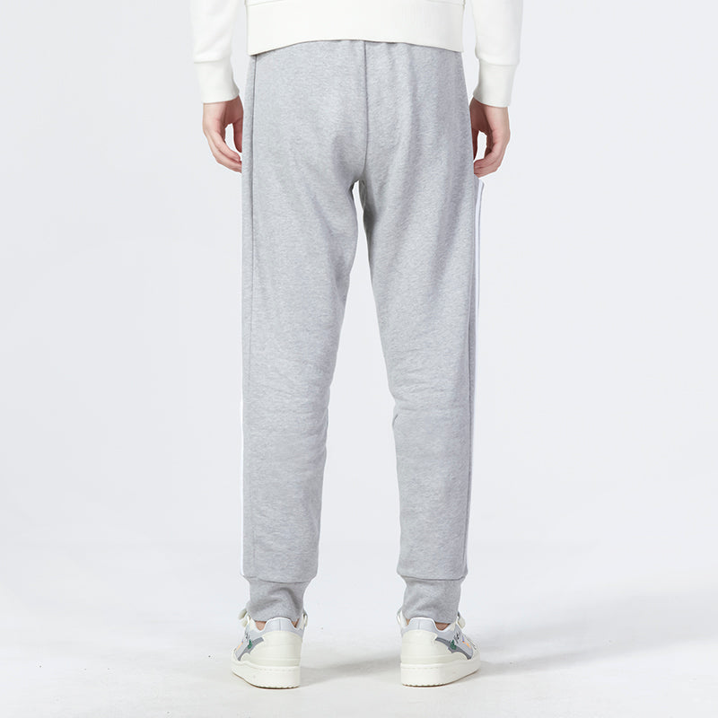 Спортивные брюки adidas Essentials French Terry Tapered Cuff 3-Stripes Pants IC9407, серый — фото 4