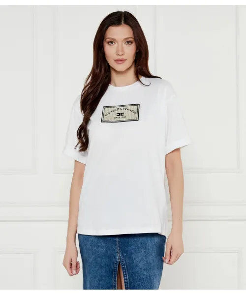 

Футболка Oversize fit Elisabetta Franchi, белый