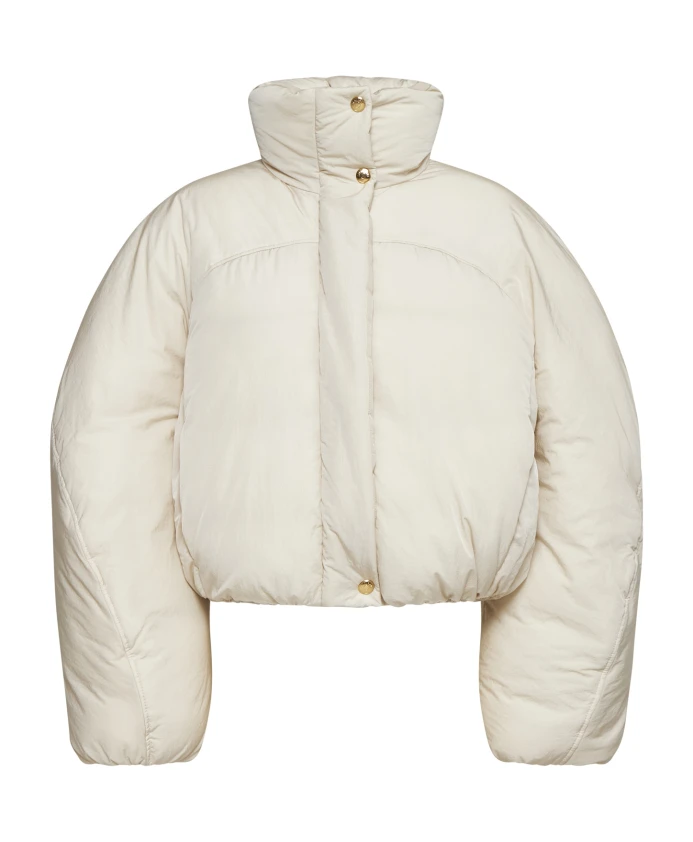

Короткая стеганая куртка из нейлона Jacquemus, белый